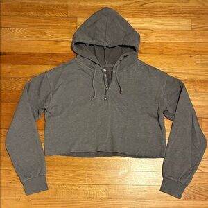 SO lounge life cropped hoodie